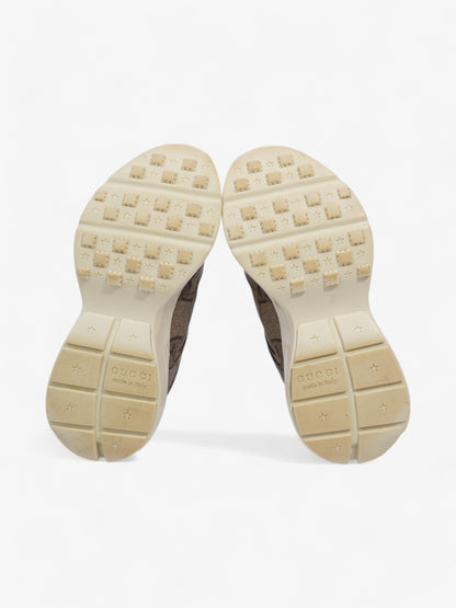 Gucci Rhyton Sneakers Beige  / Brown Canvas EU 37.5 UK 4.5