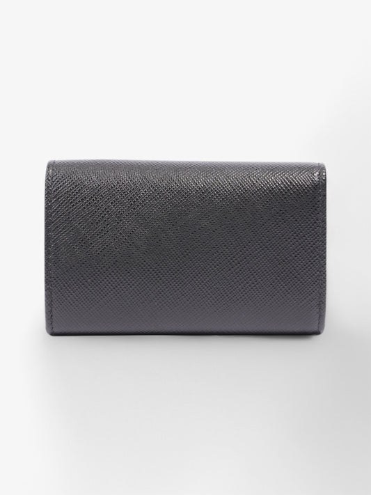 Prada Key Holder Black Saffiano Leather
