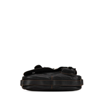 Dior Calfskin Gaucho Double Saddle Shoulder Bag (SHG-XIEEW1)