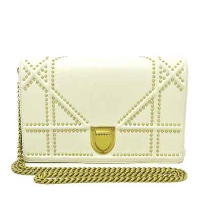 Dior Calfskin Studded Diorama Wallet on Chain (SHG-nJ2Okp)