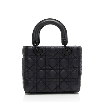 Dior Calfskin Ultra Matte Lady Dior Small Tote (SHF-MCFuwA)