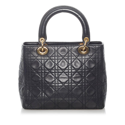 Dior Cannage Lady Dior Lambskin Leather Handbag (SHG-31012)