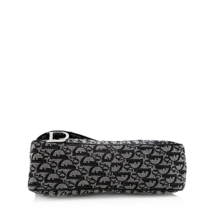 Dior Canvas Logo Double Saddle Shoulder Bag (SHF-21032)