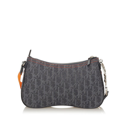Dior Dior Oblique Canvas Saddle Crossbody Bag (SHG-27571)