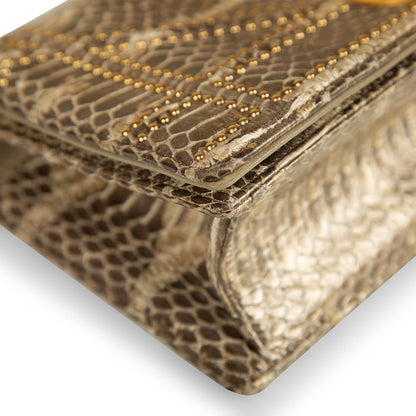 Christian Dior Small Studded Diorama - Python