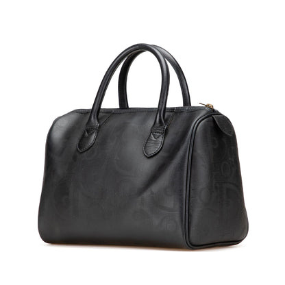 Dior Diorissimo Trotter Coated Canvas Boston Bag