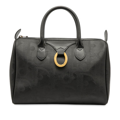 Dior Diorissimo Trotter Coated Canvas Boston Bag