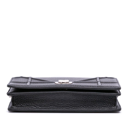 Dior Grained Calfskin Diorama Wallet on Chain