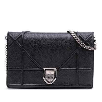Dior Grained Calfskin Diorama Wallet on Chain
