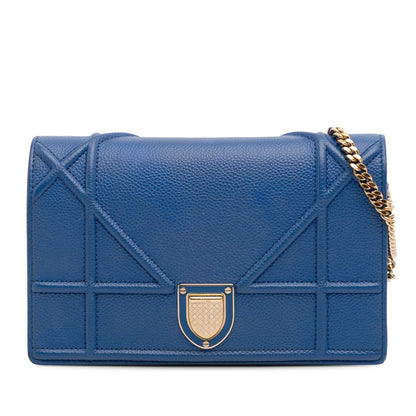 Dior Grained Calfskin Diorama Wallet on Chain