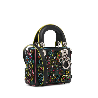 Dior Lady Dior Flower Embroidered Bag (SHG-CjtZbT)