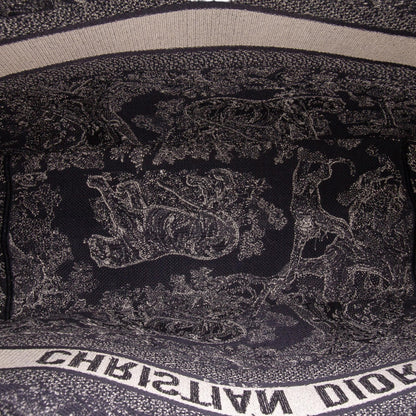 Dior Large Canvas Toile de Jouy Reverse Embroidered Book Tote