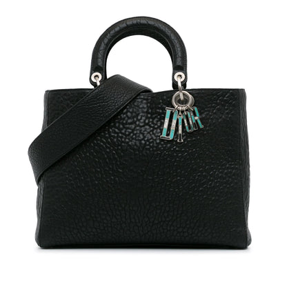 Dior Large Canyon Grained Lambskin Lady Dior (SHG-Obzds1)