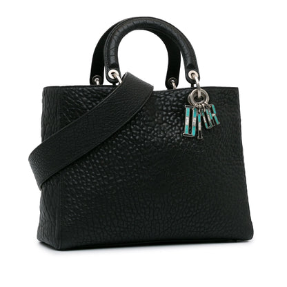Dior Large Canyon Grained Lambskin Lady Dior (SHG-Obzds1)