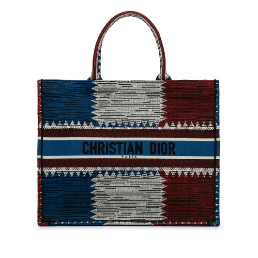 Dior Large French Flag Book Tote
