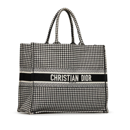 Dior Large Houndstooth Book Tote