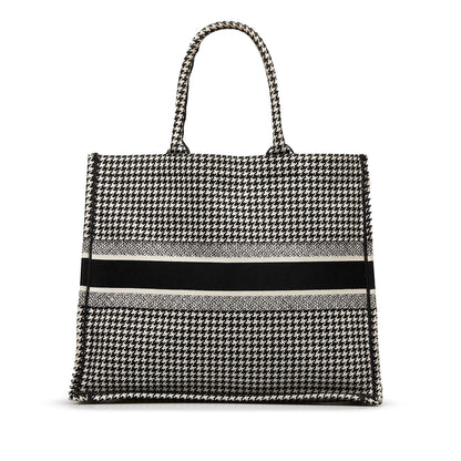 Dior Large Houndstooth Book Tote