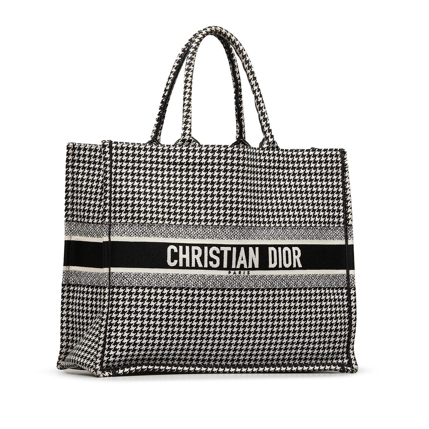 Dior Large Houndstooth Book Tote