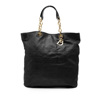 Dior Large Lambskin Cannage Lady Dior Soft Shopping Tote