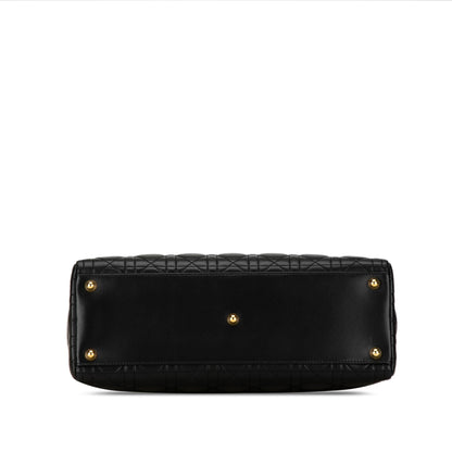 Dior Large Lambskin Cannage Lady Dior (SHG-12hNSl)