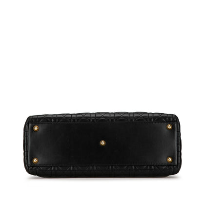 Dior Large Lambskin Cannage Lady Dior (SHG-3twUhI)