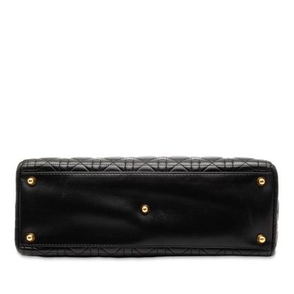 Dior Large Lambskin Cannage Lady Dior