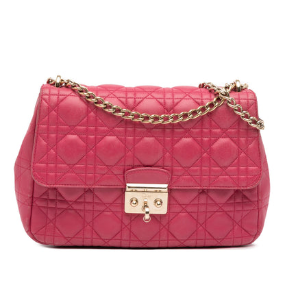 Dior Large Lambskin Cannage Miss Dior Flap
