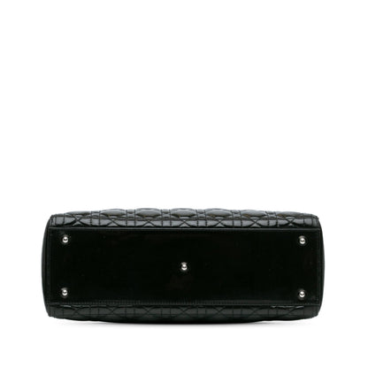 Dior Large Patent Cannage Lady Dior (SHG-IAwgOV)