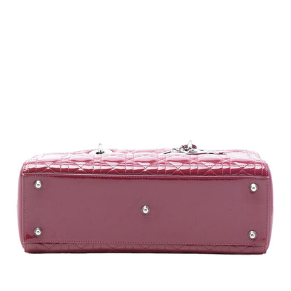 Dior Large Patent Cannage Lady Dior