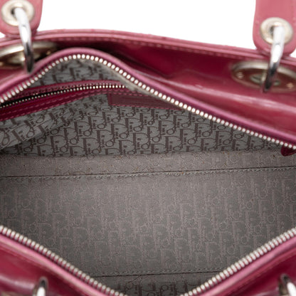 Dior Large Patent Cannage Lady Dior