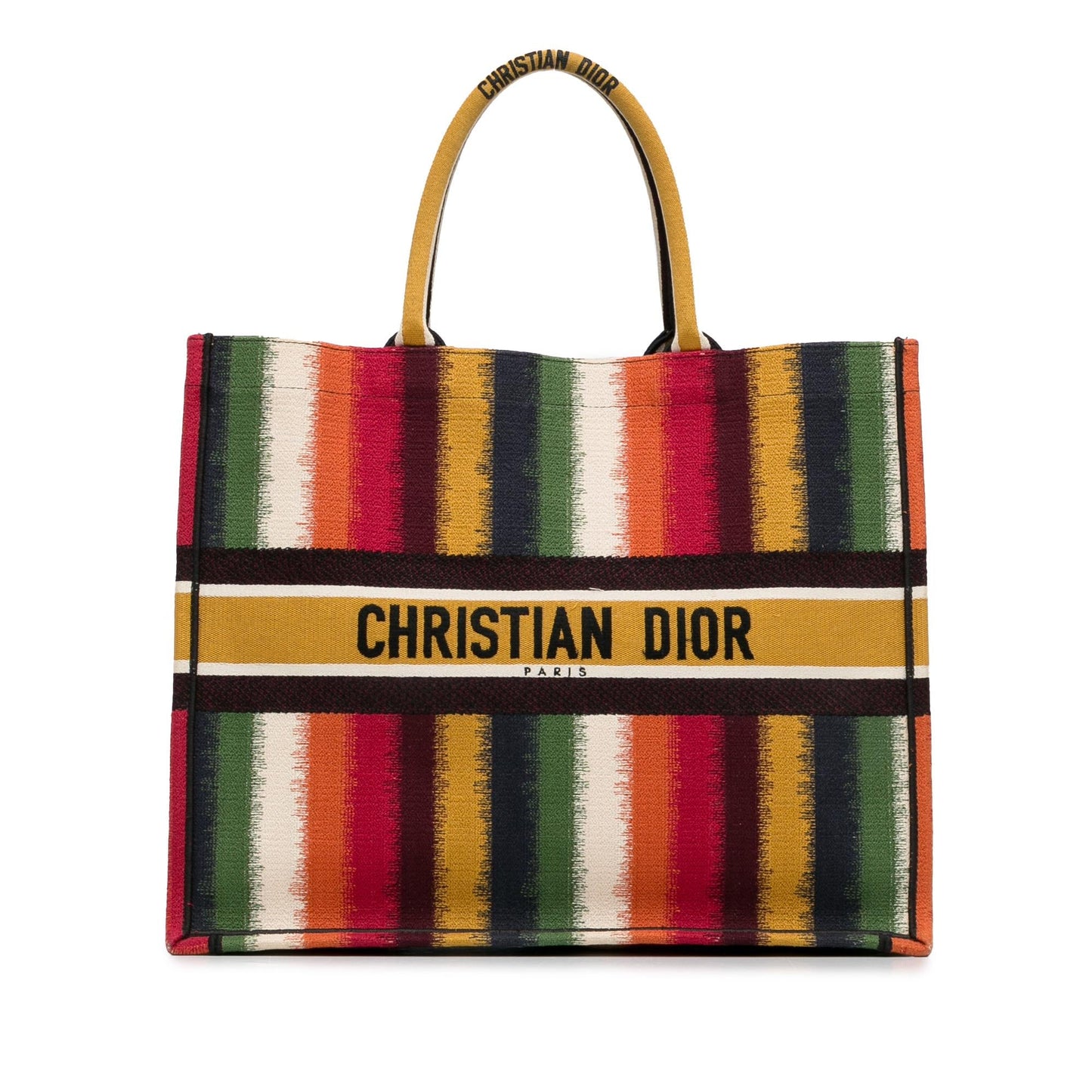 Dior Large Striped Book Tote