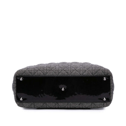 Dior Large Tweed Cannage Lady Dior