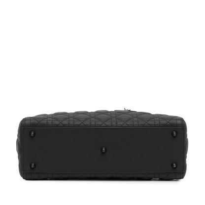 Dior Large Ultra Matte Calfskin Cannage Lady Dior (SHG-e5IVhs)