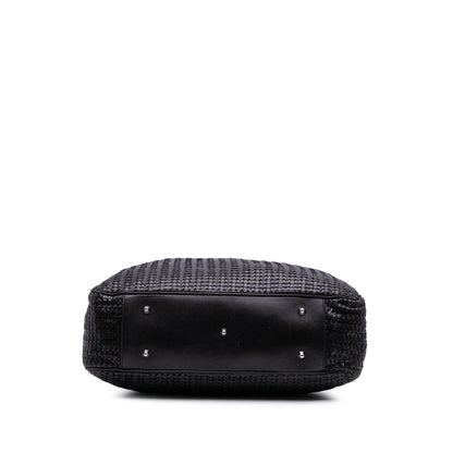 Dior Large Woven Lambskin Lady Dior Soft Shopping Tote