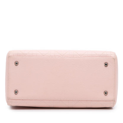 Dior Medium Calfskin Cannage Stitched Lady Dior