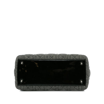 Dior Medium Cannage Tweed Lady Dior (SHG-7omg39)