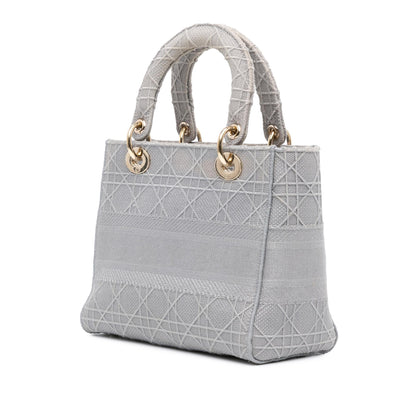 Dior Medium Canvas Cannage Lady D Lite