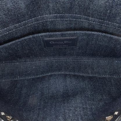 Dior Medium Denim Cannage Eyelet Lady D Joy
