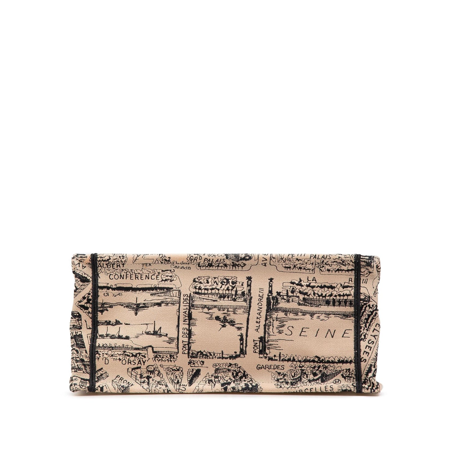 Dior Medium Embroidered Canvas Plan de Paris Book Tote