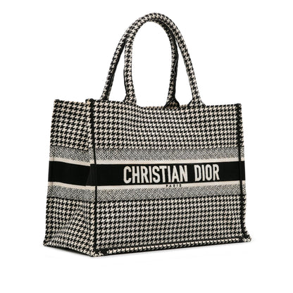 Dior Medium Houndstooth Book Tote (SHG-BUCCPt)