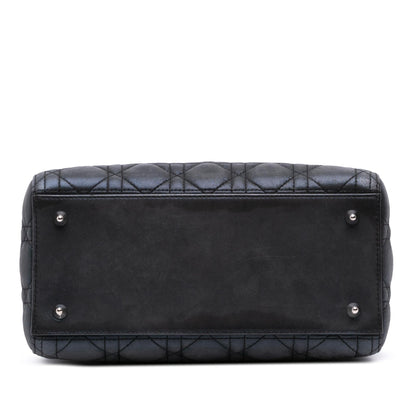 Dior Medium Iridescent Lambskin Cannage Lady Dior