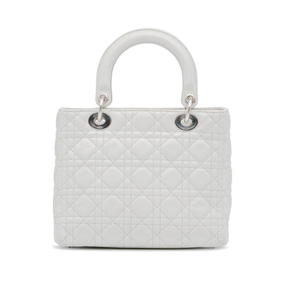 Dior Medium Lambskin Cannage Lady Dior (SHG-lMMCjI)