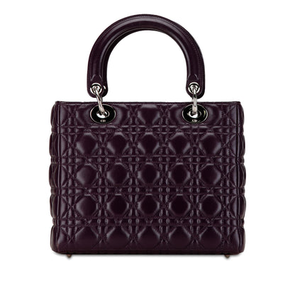 Dior Medium Lambskin Cannage Lady Dior (SHG-XHJvcg)