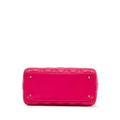 Dior Medium Lambskin Cannage Lady Dior (SHG-Qs5DUy)