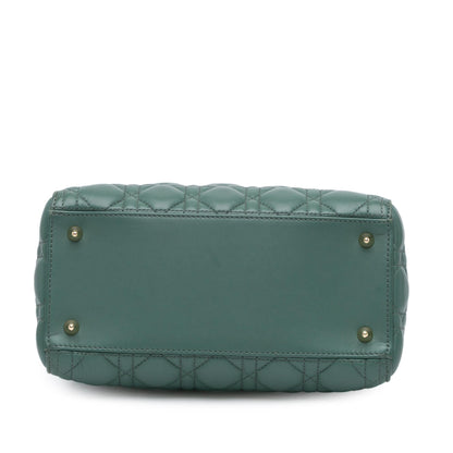 Dior Medium Lambskin Cannage Lady Dior