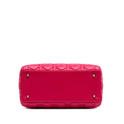 Dior Medium Lambskin Cannage Lady Dior