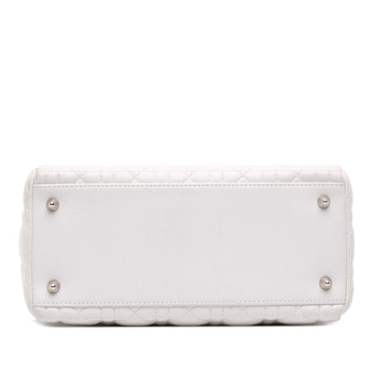 Dior Medium Lambskin Cannage Lady Dior