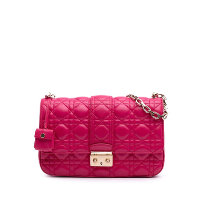 Dior Medium Lambskin Cannage Miss Dior Flap