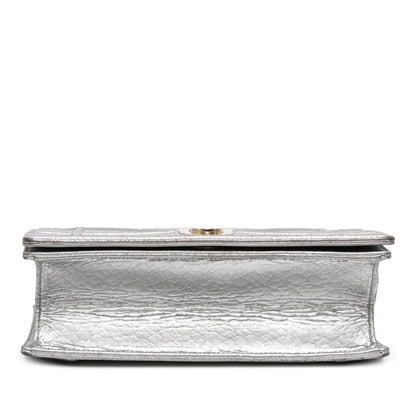 Dior Medium Metallic Ceramic Effect Deerskin Diorama Flap