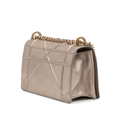 Dior Medium Metallic Grained Calfskin Diorama Flap